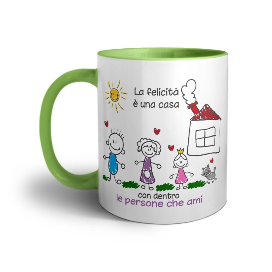 Tazza la felicità è una casa con dentro le persone che ami Per la famiglia