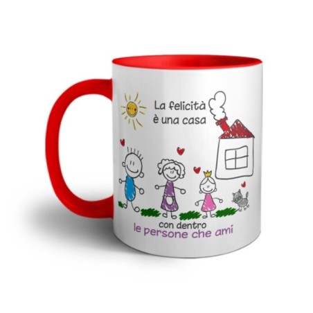 Tazza la felicità è una casa con dentro le persone che ami Per la famiglia