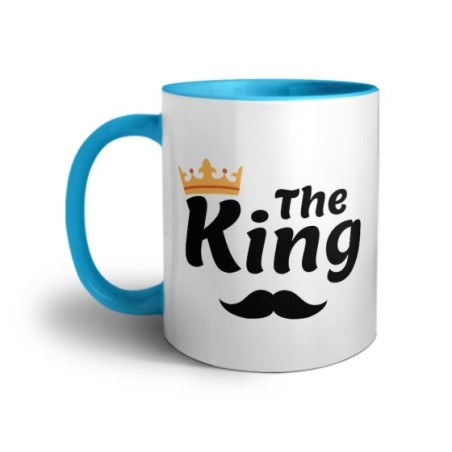 Tazza personalizzabile con nome the king smile Love