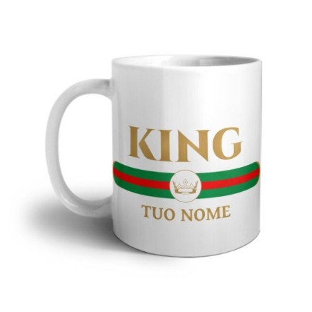 Tazza personalizzabile con nome king brand di lusso