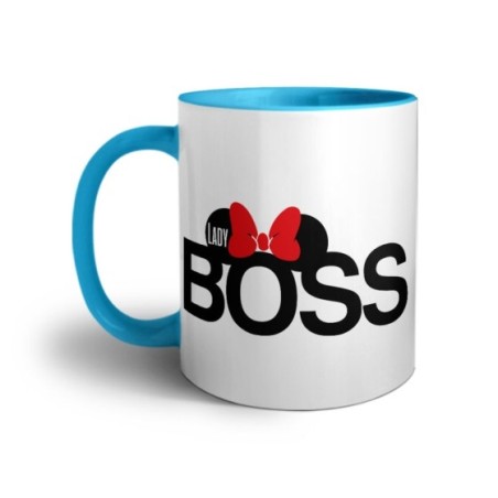 Tazza personalizzabile con nome lady boss Love