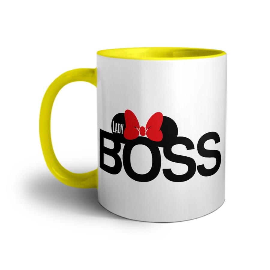 Tazza personalizzabile con nome lady boss Love