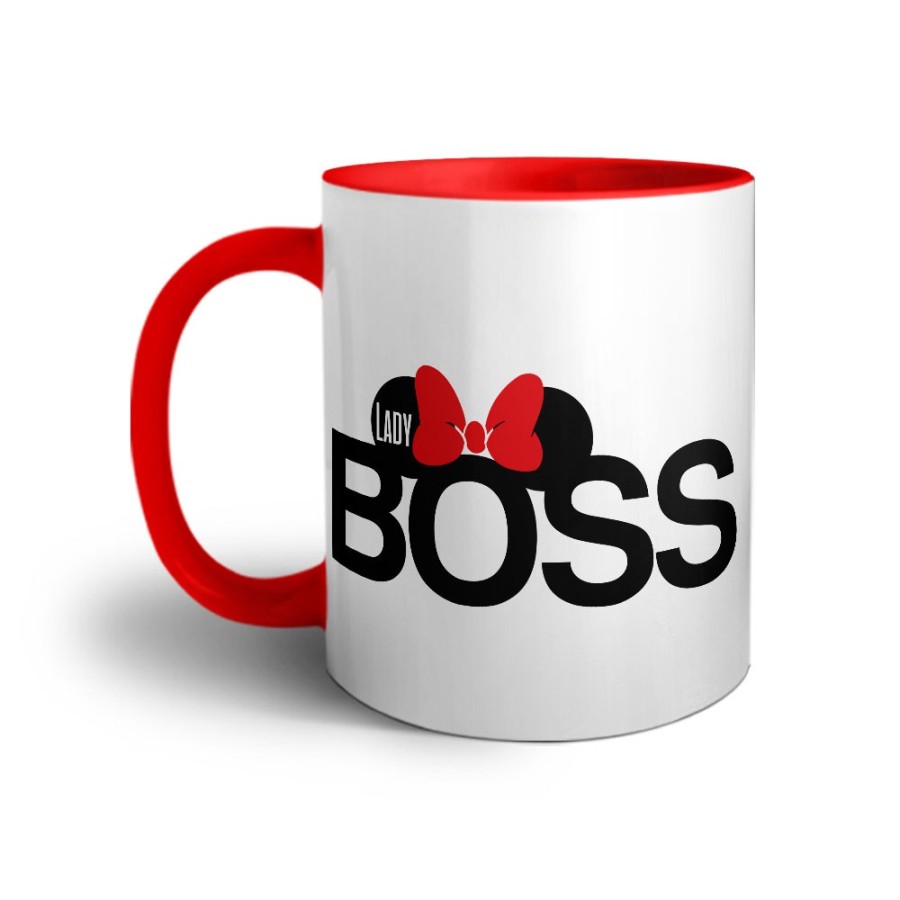 Tazza personalizzabile con nome lady boss Love