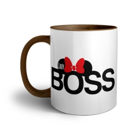 Tazza personalizzabile con nome lady boss Love