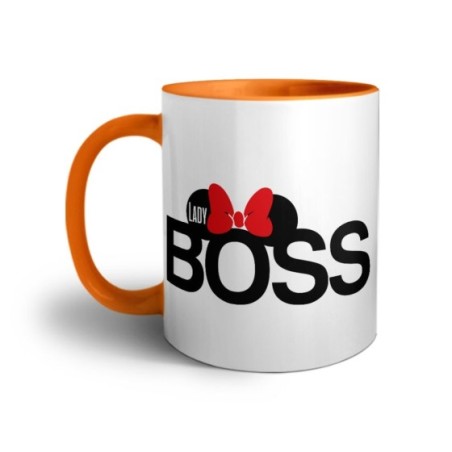 Tazza personalizzabile con nome lady boss Love