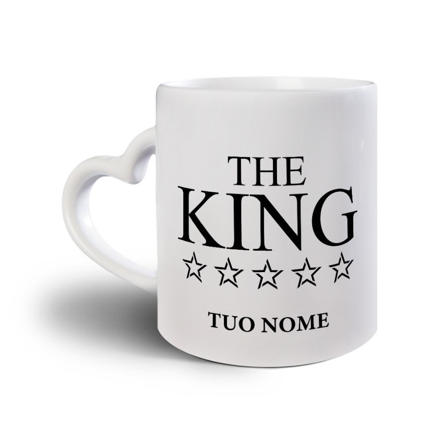 Tazza personalizzabile con nome her king with star Love