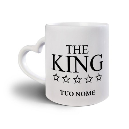 Tazza personalizzabile con nome her king with star Love
