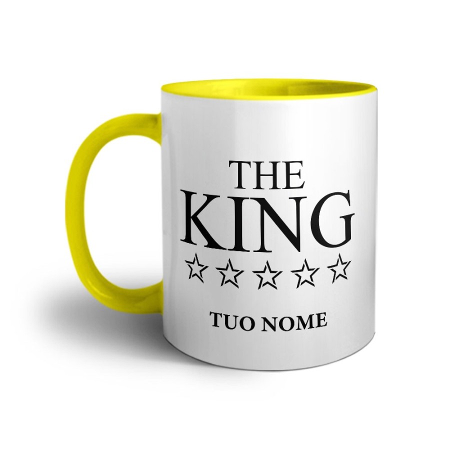 Tazza personalizzabile con nome her king with star Love