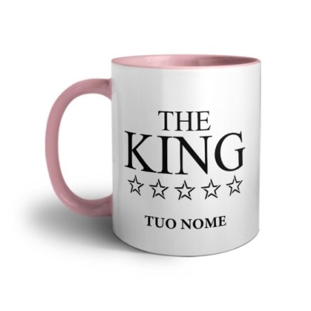 Tazza personalizzabile con nome her king with star Love
