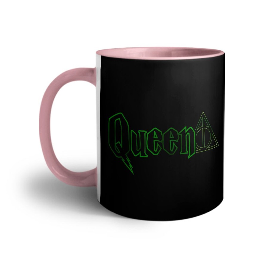 Tazza personalizzabile con nome queen doni della morte Love