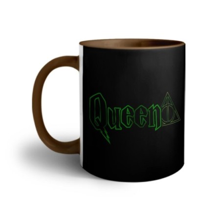 Tazza personalizzabile con nome queen doni della morte Love