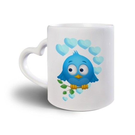 Tazza personalizzabile con nome gufetto innamorato Love