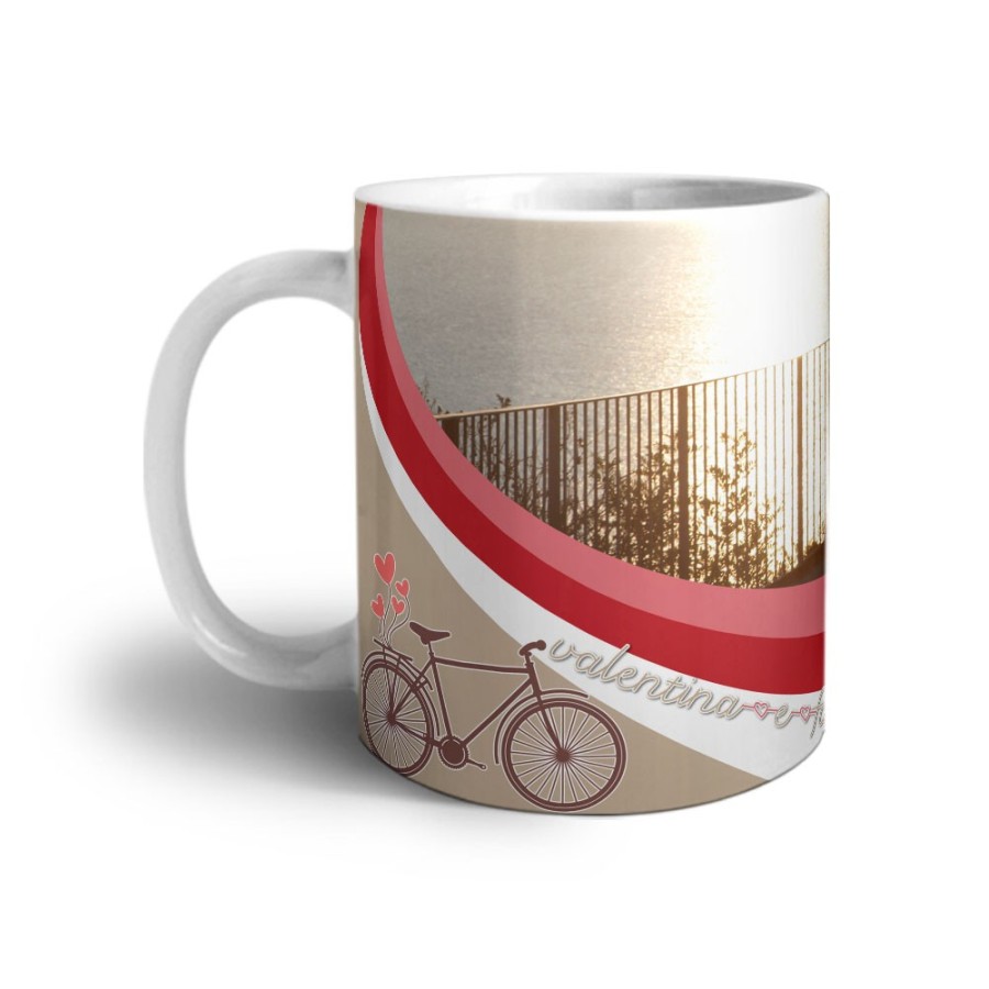 Tazza personalizzata con foto e nomi viaggiare insieme Love