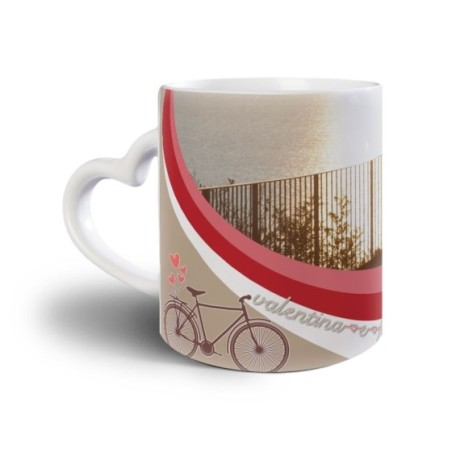 Tazza personalizzata con foto e nomi viaggiare insieme Love