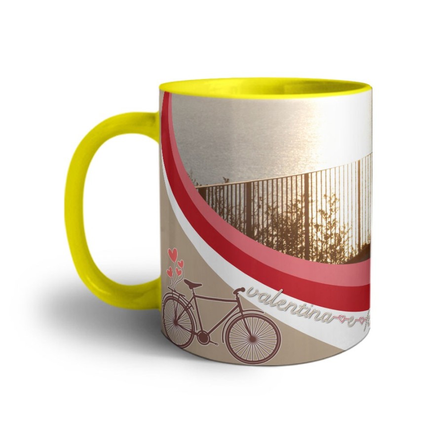 Tazza personalizzata con foto e nomi viaggiare insieme Love