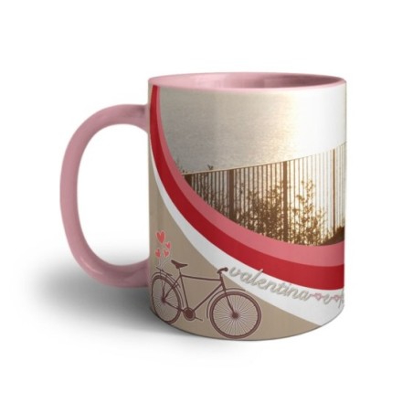 Tazza personalizzata con foto e nomi viaggiare insieme Love