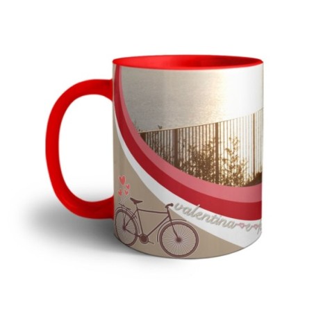 Tazza personalizzata con foto e nomi viaggiare insieme Love