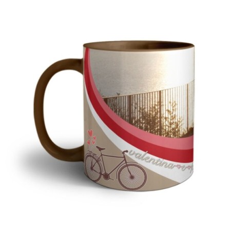 Tazza personalizzata con foto e nomi viaggiare insieme Love
