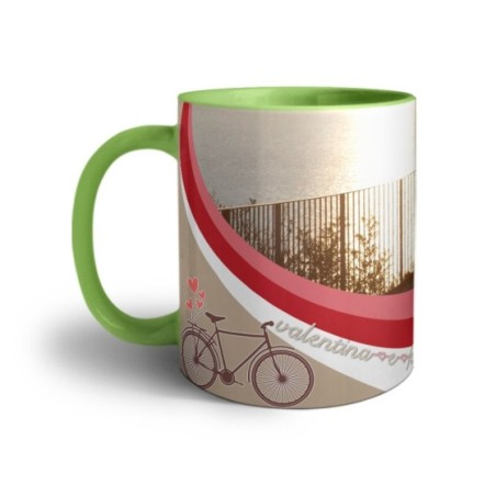Tazza personalizzata con foto e nomi viaggiare insieme Love