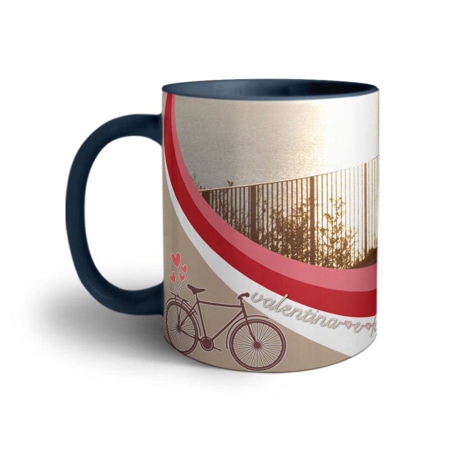 Tazza personalizzata con foto e nomi viaggiare insieme Love