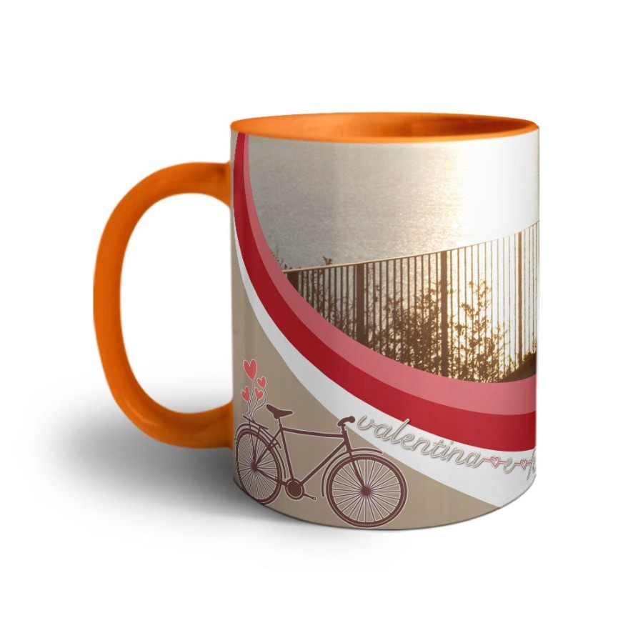 Tazza personalizzata con foto e nomi viaggiare insieme Love