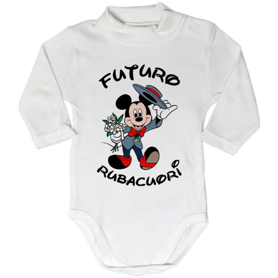 Body lupetto neonato futuro rubacuori con topolino Cartoon