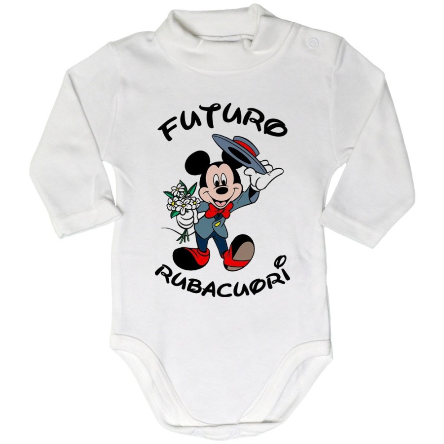 Body lupetto neonato futuro rubacuori con topolino Cartoon