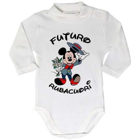 Body lupetto neonato futuro rubacuori con topolino