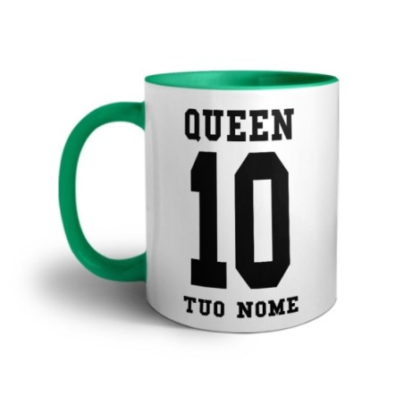 Tazza personalizzata con nome e numero queen Love