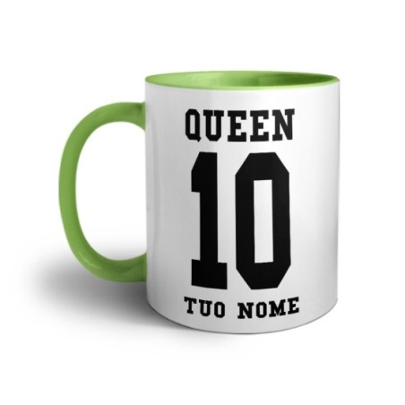 Tazza personalizzata con nome e numero queen Love
