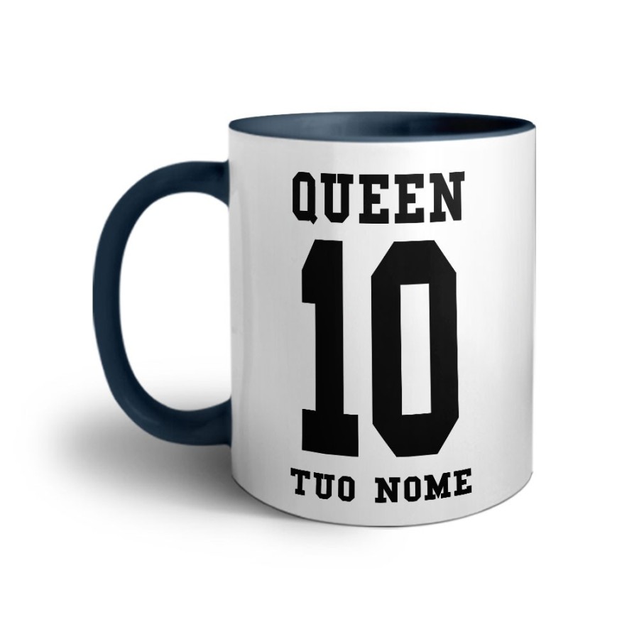 Tazza personalizzata con nome e numero queen Love