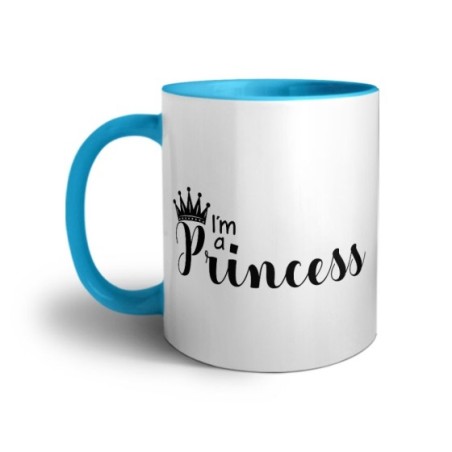 Tazza personalizzabile con nome i'm a princess Love