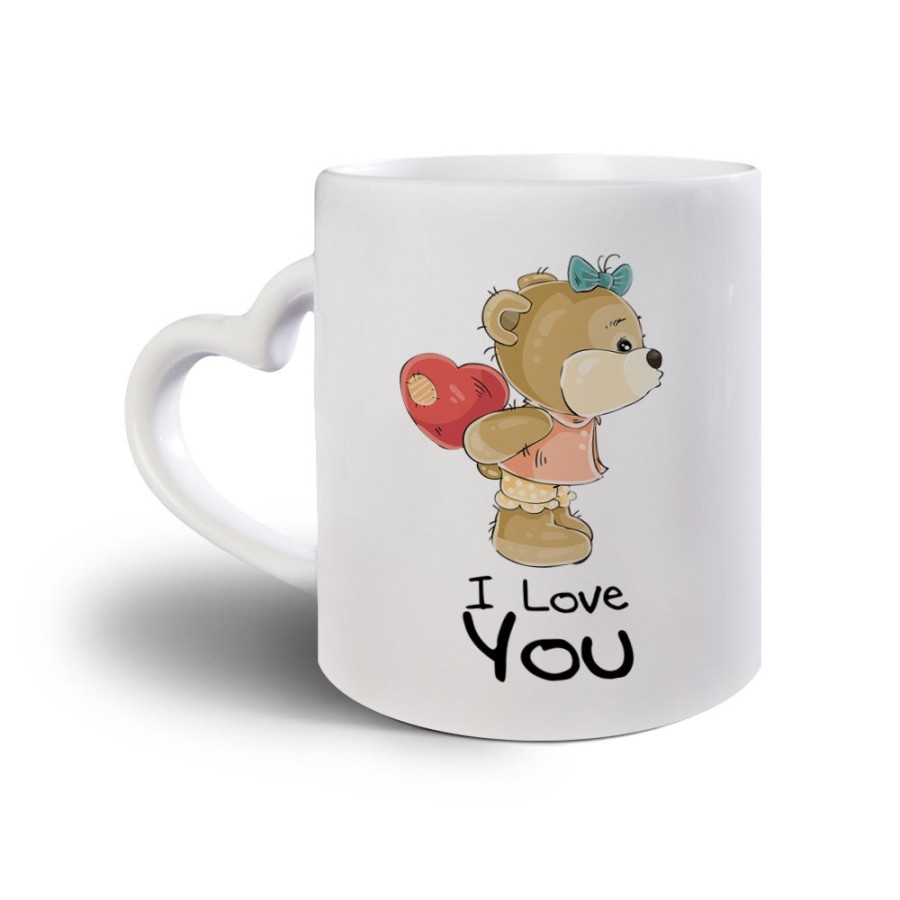 Tazza personalizzabile con nome i love you con orsetta Love