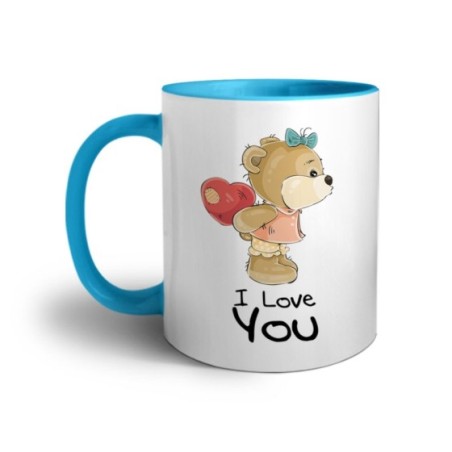 Tazza personalizzabile con nome i love you con orsetta Love