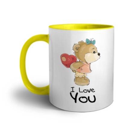 Tazza personalizzabile con nome i love you con orsetta Love