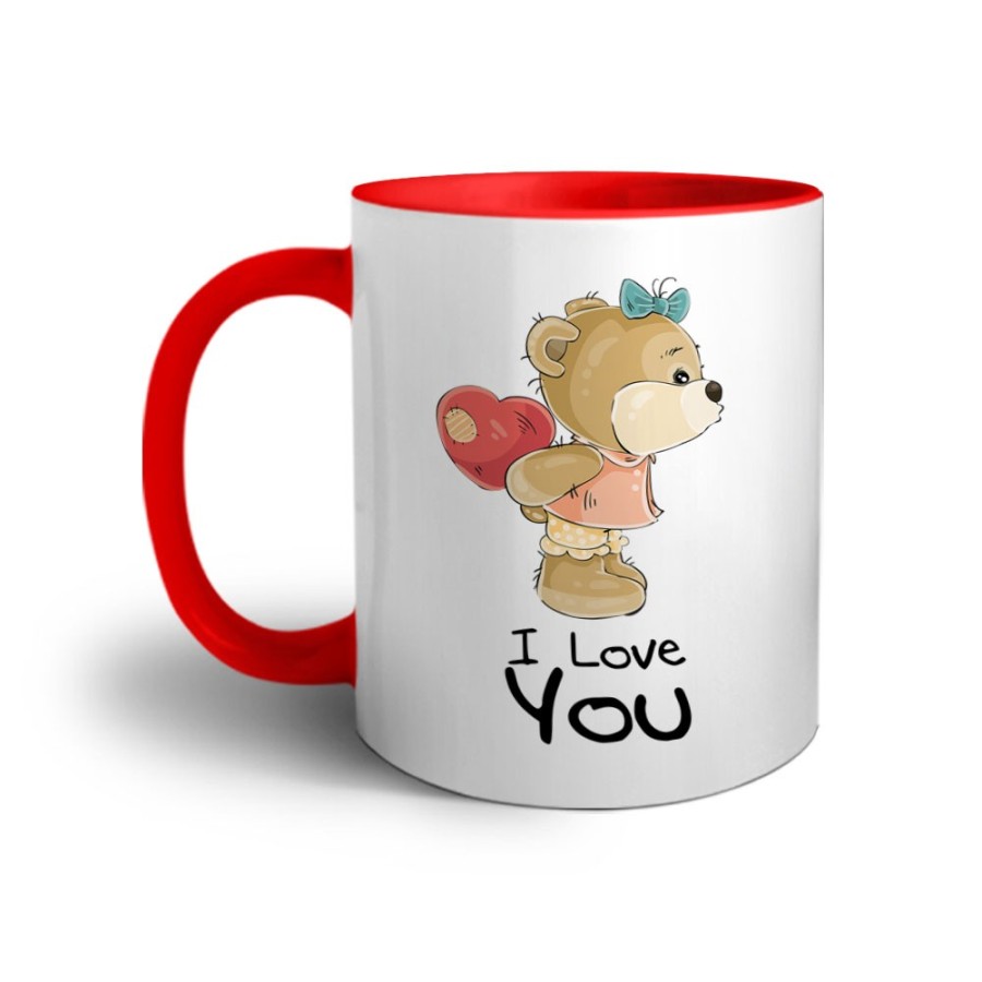 Tazza personalizzabile con nome i love you con orsetta Love
