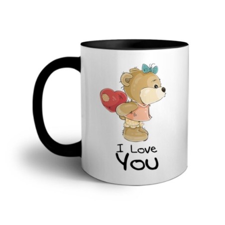 Tazza personalizzabile con nome i love you con orsetta Love