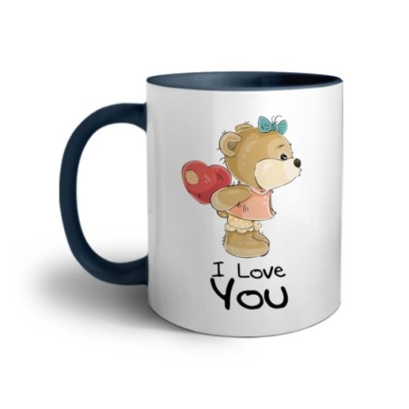 Tazza personalizzabile con nome i love you con orsetta Love
