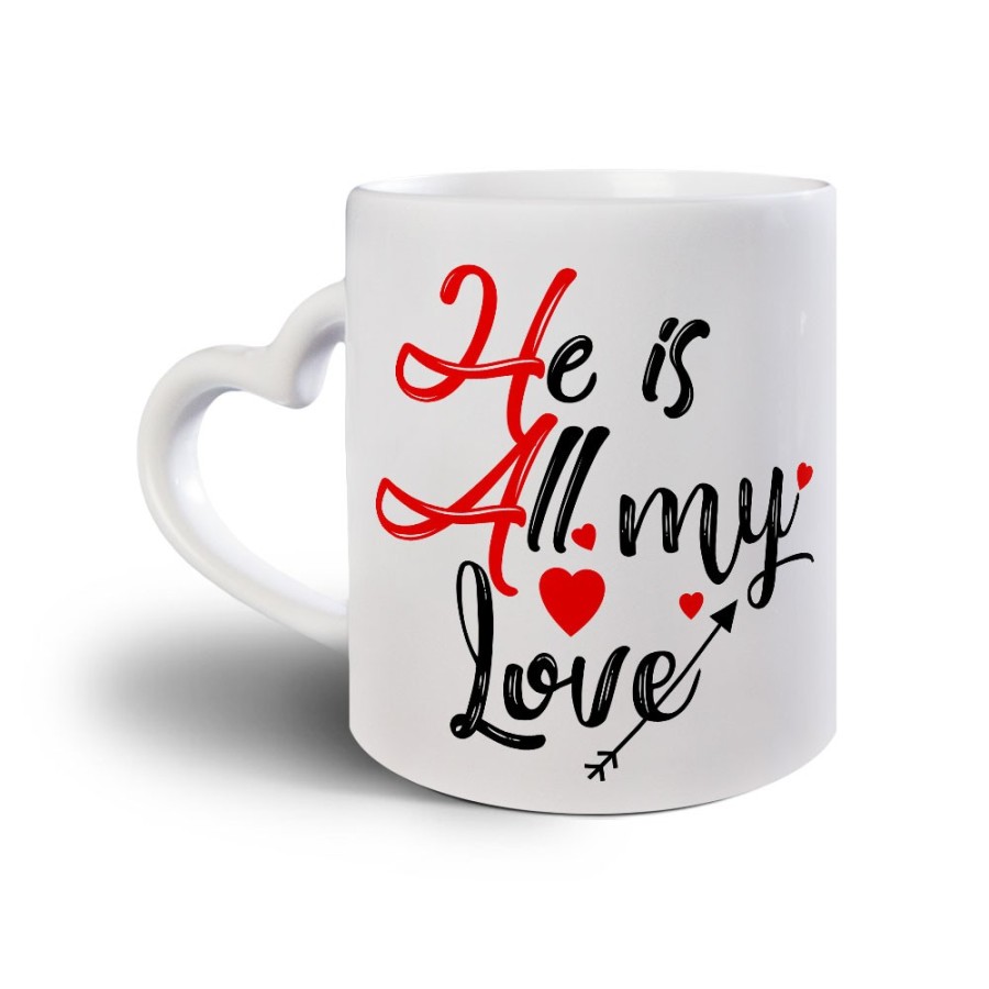 Tazza personalizzabile con nome he is all my love Love