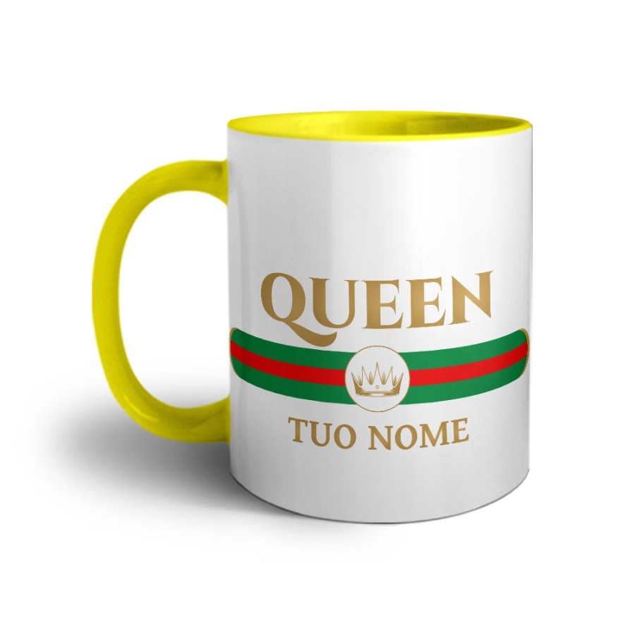 Tazza personalizzabile con nome queen brand di lusso Love
