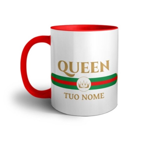 Tazza personalizzabile con nome queen brand di lusso Love