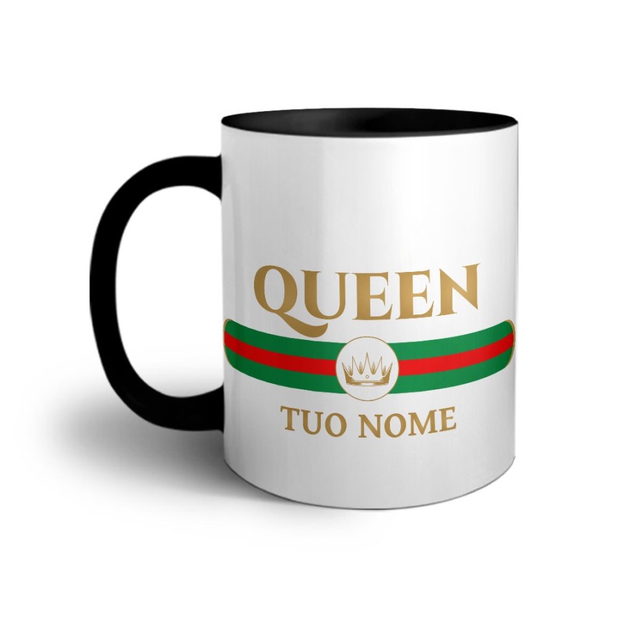 Tazza personalizzabile con nome queen brand di lusso Love
