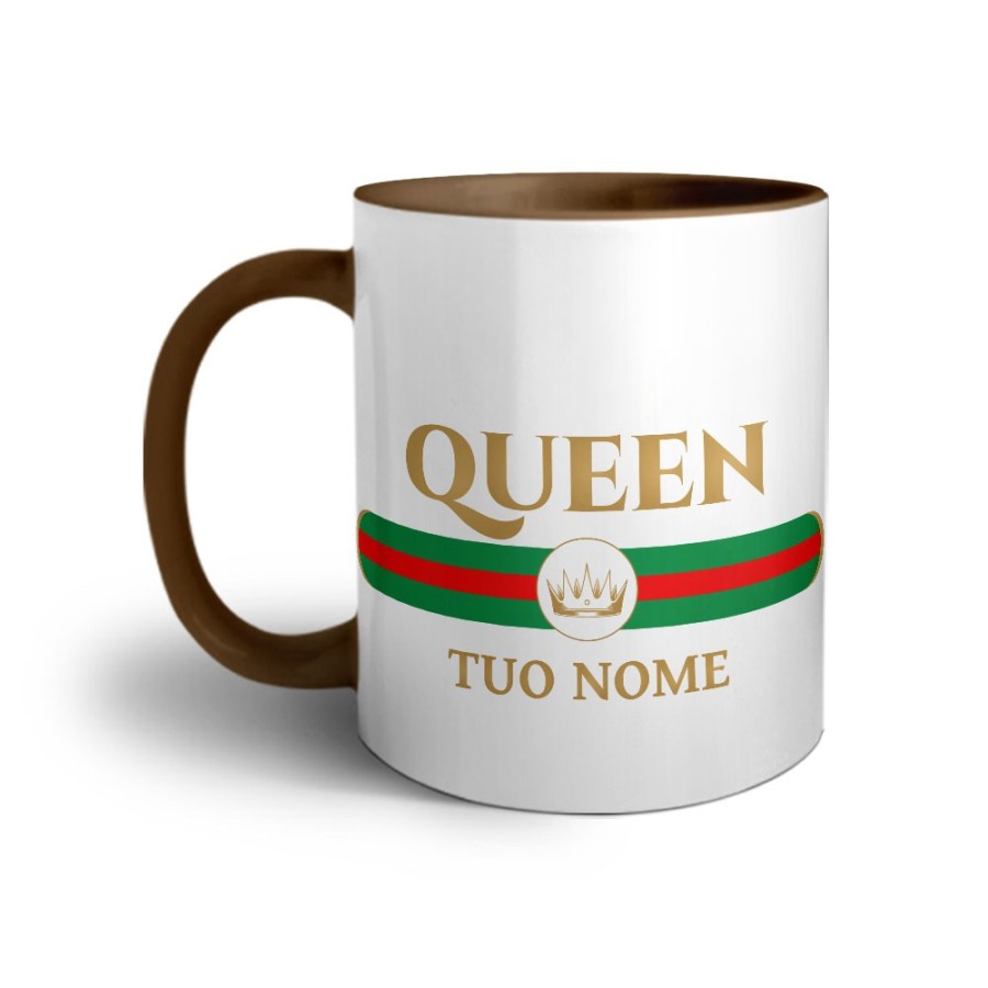 Tazza personalizzabile con nome queen brand di lusso Love