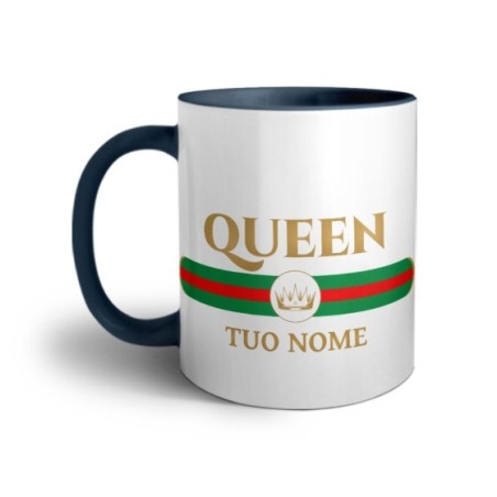 Tazza personalizzabile con nome queen brand di lusso Love