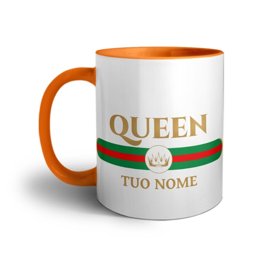 Tazza personalizzabile con nome queen brand di lusso Love