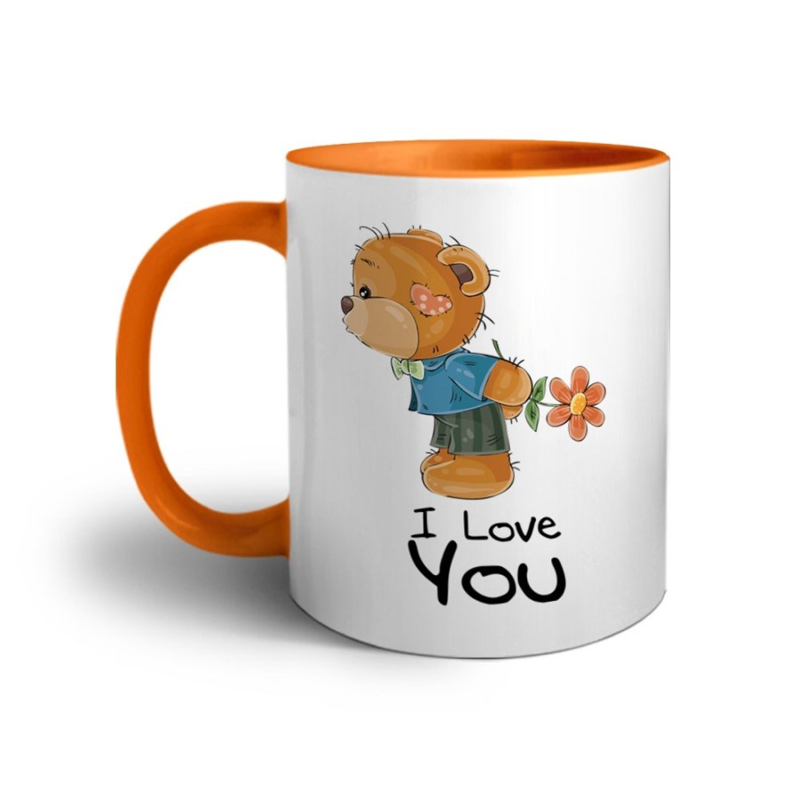 Tazza personalizzabile con nome i love you con orsetto Love