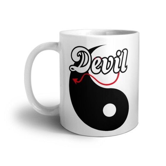 Tazza personalizzabile con nome yin devil Love