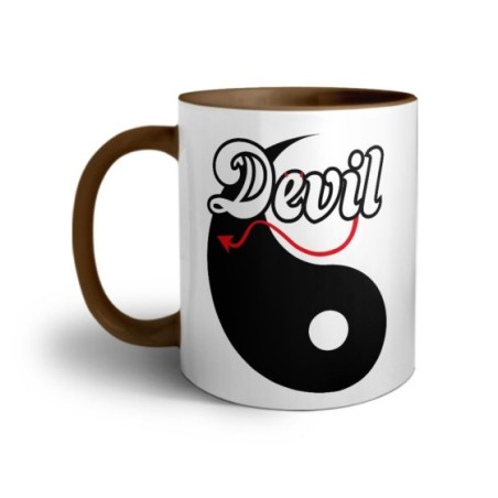 Tazza personalizzabile con nome yin devil Love