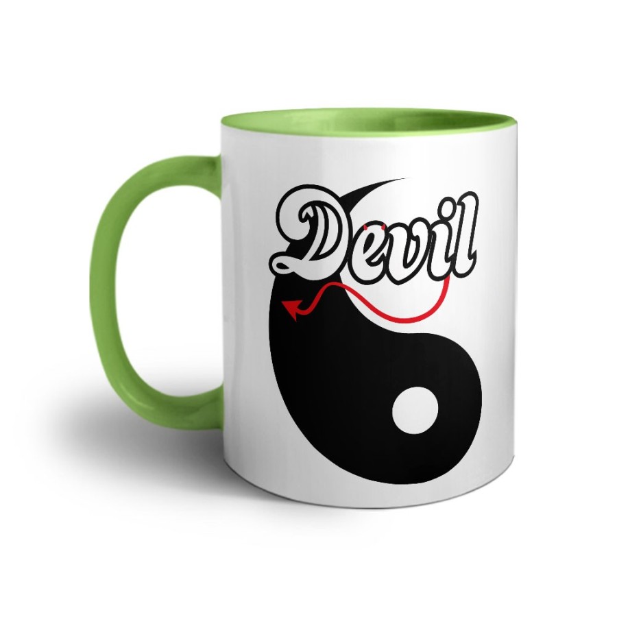 Tazza personalizzabile con nome yin devil Love