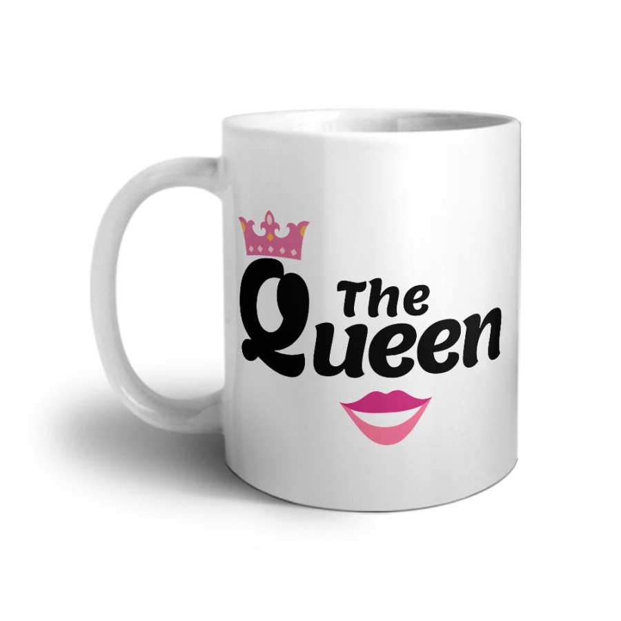 Tazza personalizzabile con nome the queen smile Love